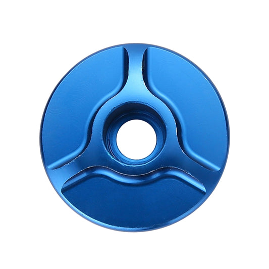 1 Pair C16 Bicycle CNC Aluminum Bike Headset Cap(Blue) - Cap Component by buy2fix | Online Shopping UK | buy2fix