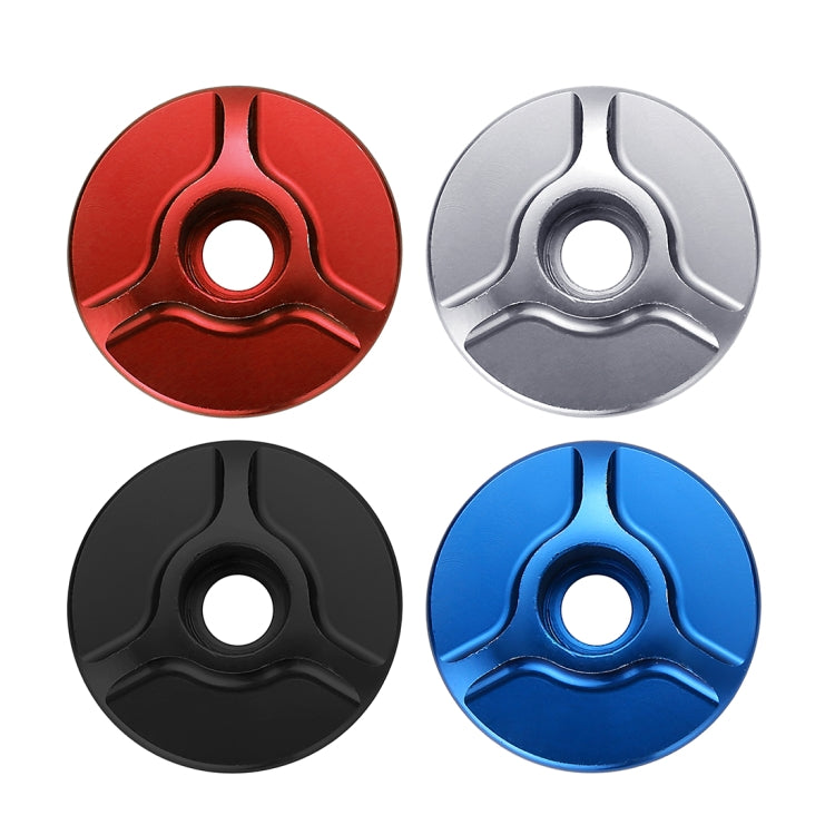 1 Pair C16 Bicycle CNC Aluminum Bike Headset Cap(Red) - Cap Component by buy2fix | Online Shopping UK | buy2fix