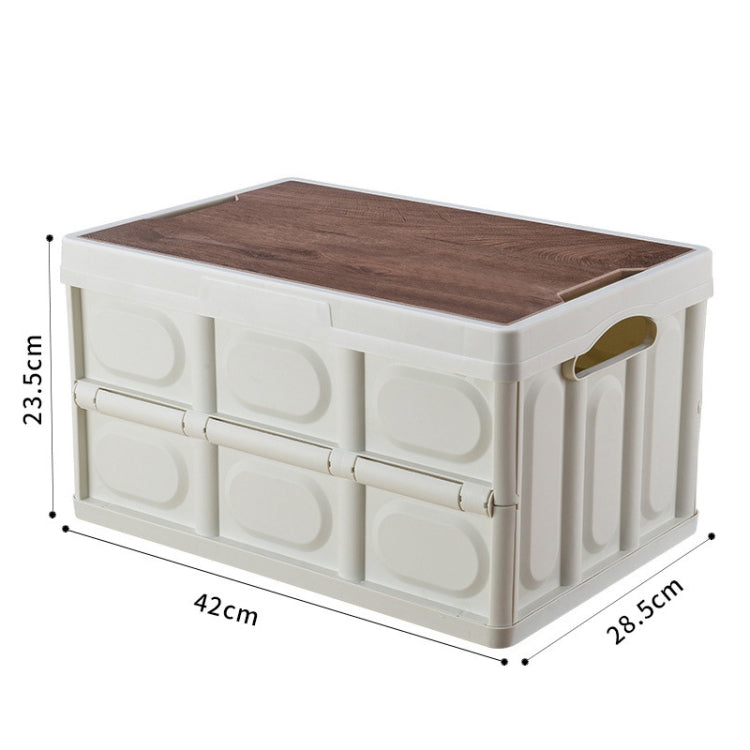 AOTU AT6916 30L Outdoor Multi-function Folding Car Storage Box(White) - Stowing Tidying by AOTU | Online Shopping UK | buy2fix