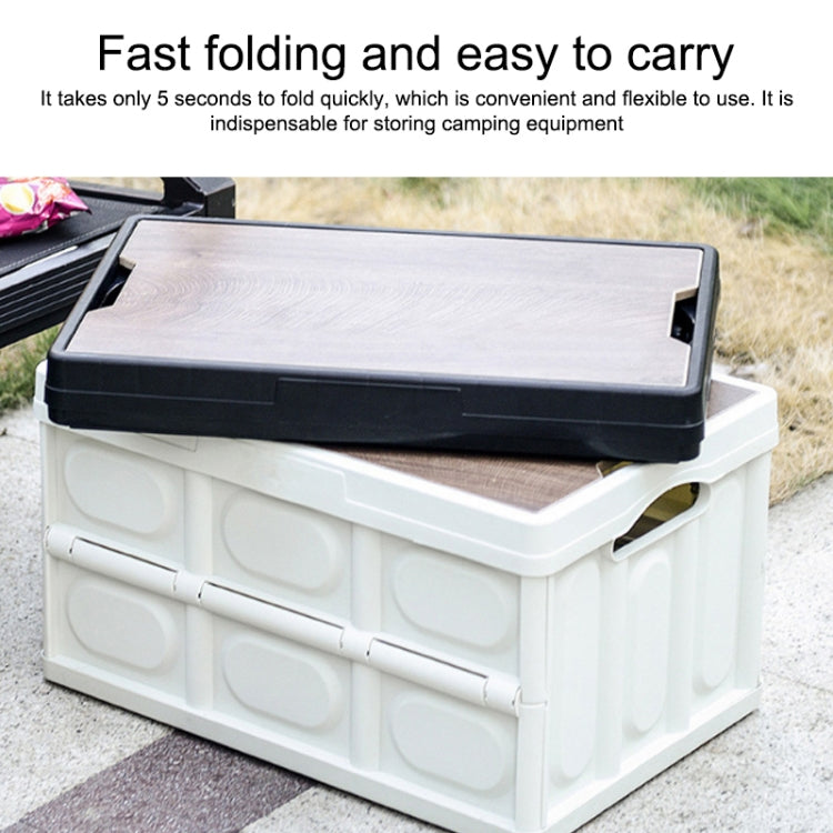 AOTU AT6916 30L Outdoor Multi-function Folding Car Storage Box(White) - Stowing Tidying by AOTU | Online Shopping UK | buy2fix