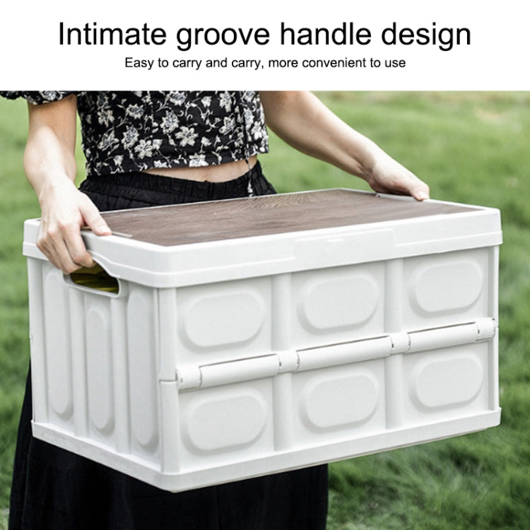 AOTU AT6916 30L Outdoor Multi-function Folding Car Storage Box(White) - Stowing Tidying by AOTU | Online Shopping UK | buy2fix