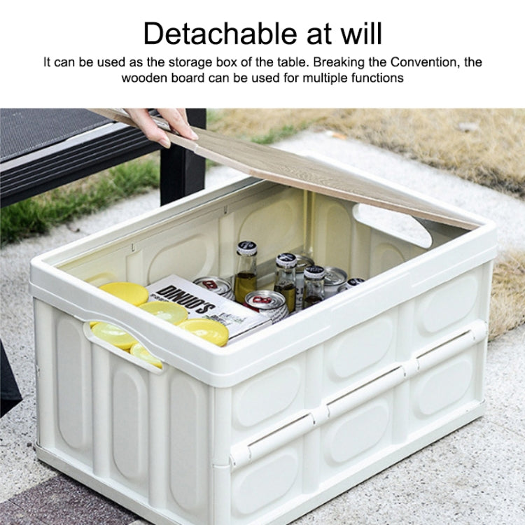 AOTU AT6916 30L Outdoor Multi-function Folding Car Storage Box(White) - Stowing Tidying by AOTU | Online Shopping UK | buy2fix