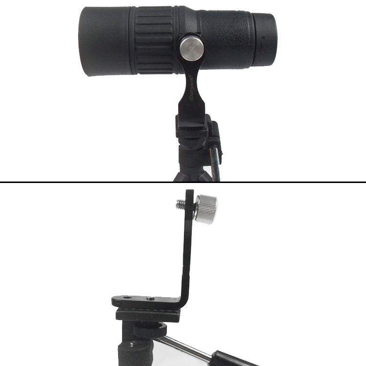 Datyson 5P0008 Telescope Tripod Connector All Metal L-shaped Adapter Adapter Bracket(Black) by buy2fix