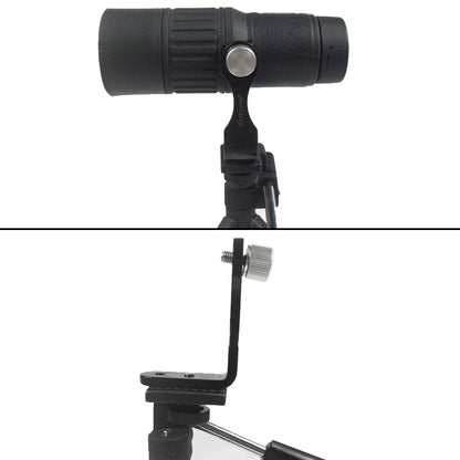 Datyson 5P0008 Telescope Tripod Connector All Metal L-shaped Adapter Adapter Bracket(Black) by buy2fix