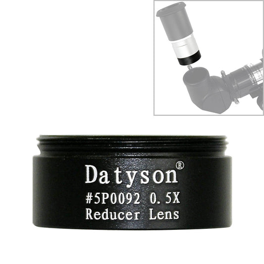 Datyson 5P0092 Coarse Threaded Astronomical Telescope Accessories 1.25 inch 0.5X Reduced Focus Lens Reduced Power Lens(Black) by buy2fix