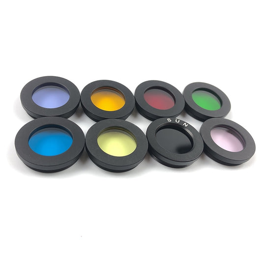 Datyson Astronomical Telescope Accessories 1.25 inch Planet Moon Nebula Filter Neutral Edition, A Set of 8 Colors by buy2fix