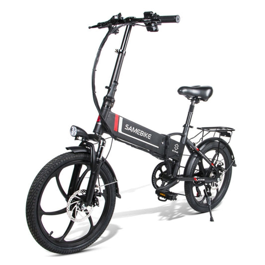 20LVXD30 20 Inch 48V Lithium Battery 350W Mini Valet Driving Folding Electric Bicycle(Black) - Electric Bicycles by buy2fix | Online Shopping UK | buy2fix