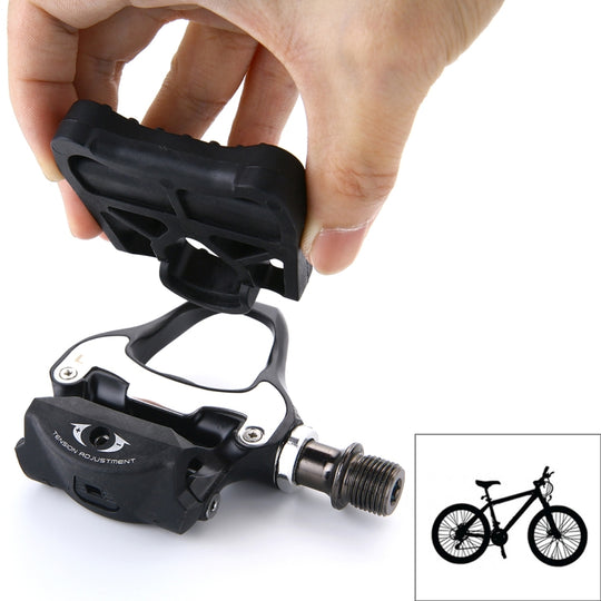 1 paire de pédales d'adaptateur de vélo à verrouillage KEO pour vélo de route (noires)