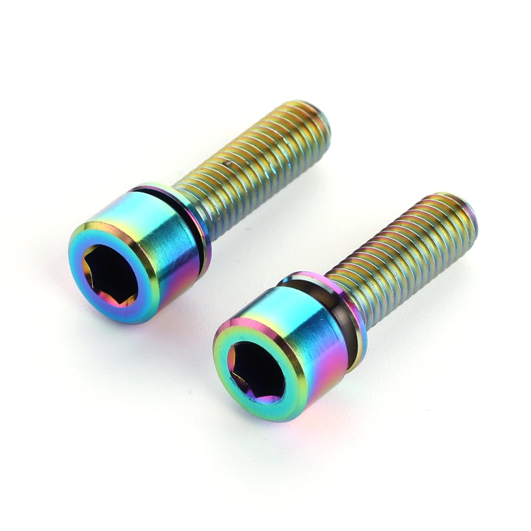 6 PCS Bicycle Accessories Titanium Bottle Cage Screw M5 18mm(Colour) by buy2fix