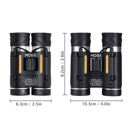 Moge 200x22 Outdoor Professional HD Night Vision Telescope With Holder by buy2fix