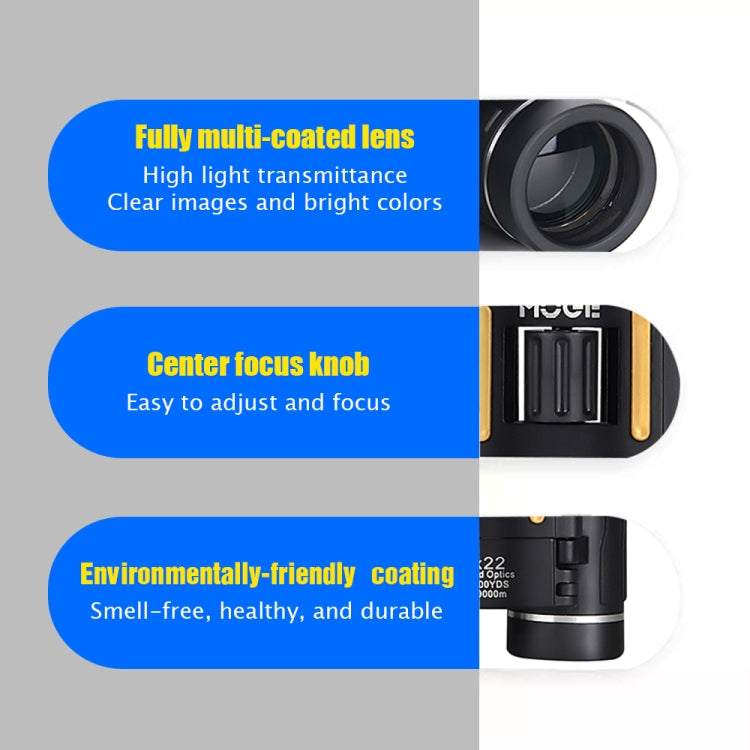 Moge 200x22 Outdoor Professional HD Night Vision Telescope With Holder by buy2fix