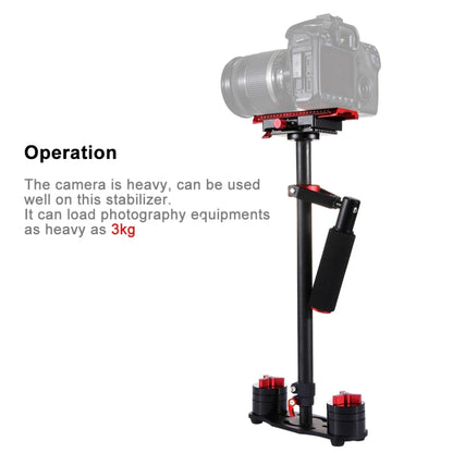 PULUZ 38.5-61cm Carbon Fibre Handheld Stabilizer for DSLR & DV Digital Video & Cameras, Load Range: 0.5-3kg(Red) by PULUZ