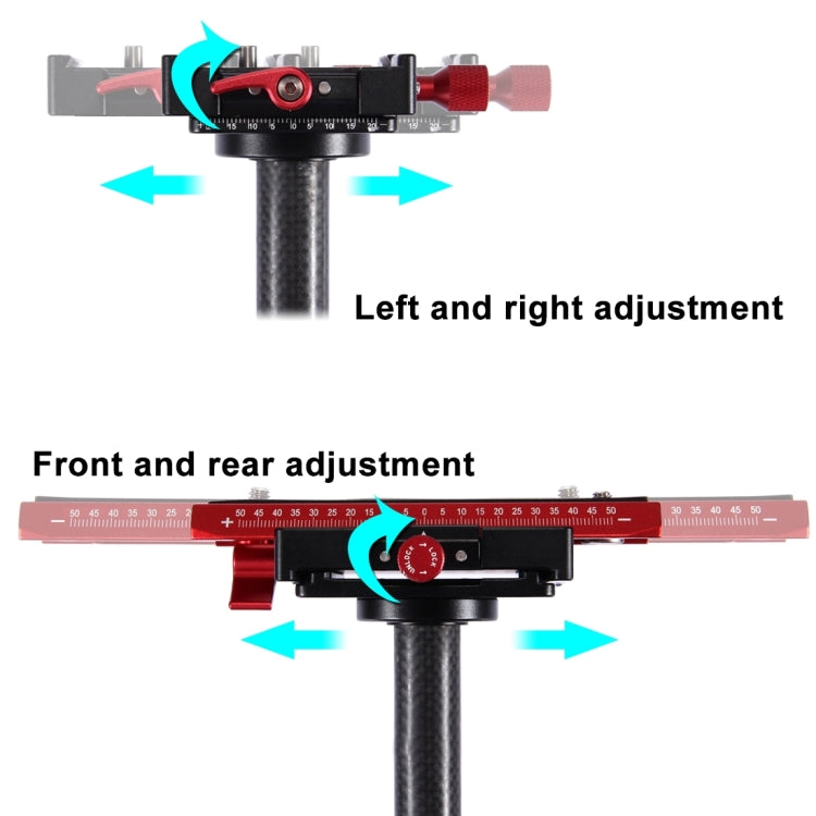 PULUZ 38.5-61cm Carbon Fibre Handheld Stabilizer for DSLR & DV Digital Video & Cameras, Load Range: 0.5-3kg(Red) by PULUZ
