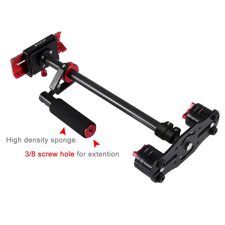 PULUZ 38.5-61cm Carbon Fibre Handheld Stabilizer for DSLR & DV Digital Video & Cameras, Load Range: 0.5-3kg(Red) by PULUZ