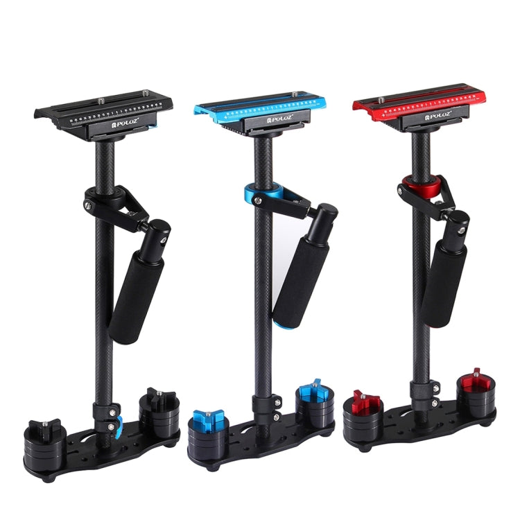 PULUZ 38.5-61cm Carbon Fibre Handheld Stabilizer for DSLR & DV Digital Video & Cameras, Load Range: 0.5-3kg(Red) by PULUZ