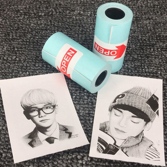 10 PCS Adhesive Thermal Label Printer Paper Sticker for PAPERANG P1/ P2 / A6 , Size: 57 x 30 mm(White) - Printer Paper & Stickers by buy2fix | Online Shopping UK | buy2fix