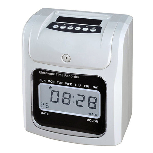 LCD Screen Electronic Time Clock Paper Card English Attendance Machine Punch Machine, Support Music Bell - Others by buy2fix | Online Shopping UK | buy2fix