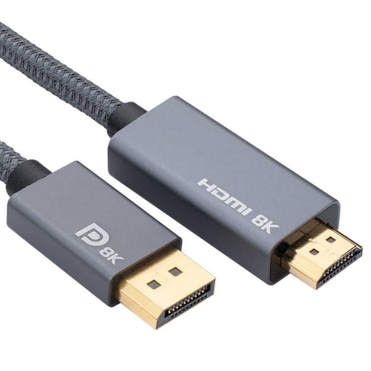 DisplayPort Male to HDMI Male 8K 30Hz HD Braided Adapter Cable, Cable Length: 3m by buy2fix