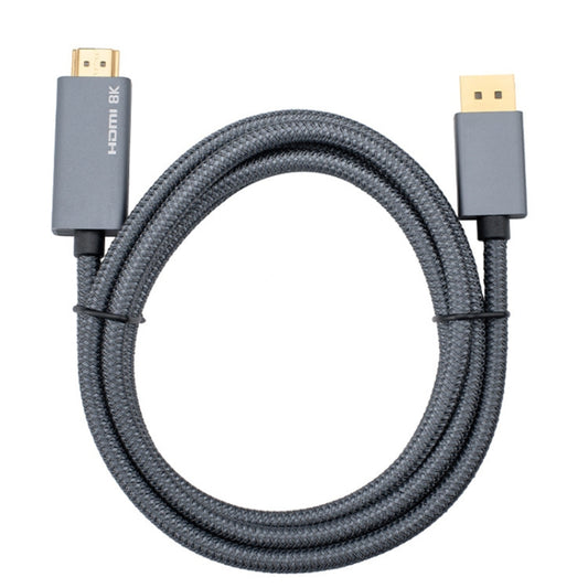 DisplayPort Male to HDMI Male 8K 30Hz HD Braided Adapter Cable, Cable Length: 3m by buy2fix