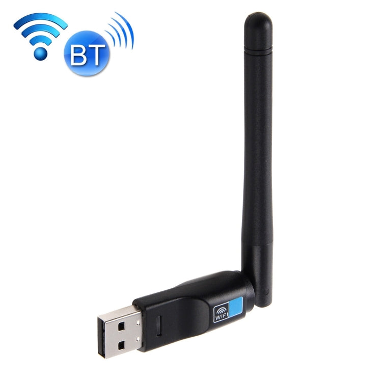 2 in 1 Bluetooth 4.0 + 150Mbps 2.4GHz USB WiFi Wireless Adapter with 2D1 External Antenna by buy2fix