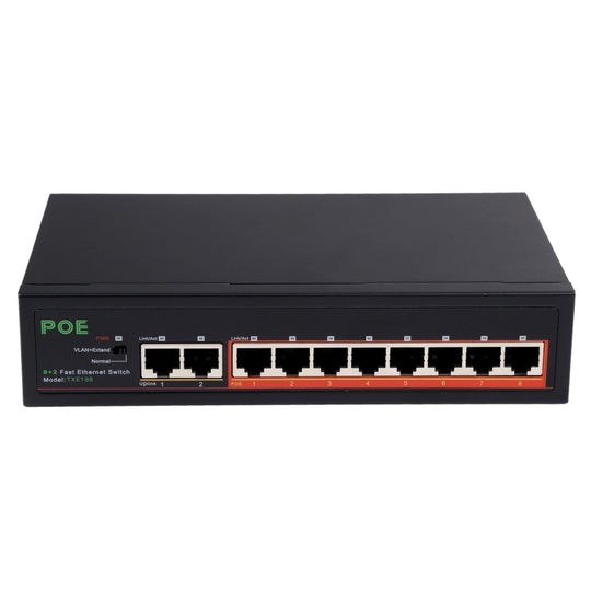 Commutateur POE 8 Ports 10/100Mbps IEEE802.3af, commutateur réseau Power Over Ethernet pour caméra IP, téléphones VoIP, appareils AP