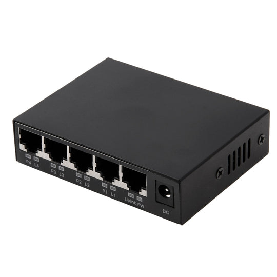 Commutateur POE 5 Ports 10/100Mbps IEEE802.3af, commutateur réseau Power Over Ethernet pour caméra IP, téléphones VoIP, appareils AP