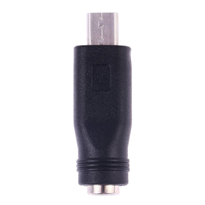 DC 5.5 x 2.1mm Female to Micro USB Male Power Converter(Black) - Audio Adapter by buy2fix | Online Shopping UK | buy2fix