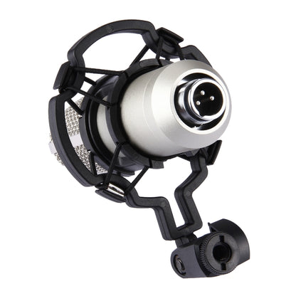 FIFINE F-700 Professional Condenser Sound Recording Microphone with Shock Mount for Studio Radio Broadcasting & Live Boardcast, 3.5mm Earphone Port, Cable Length: 2.5m(Silver) - Microphone by buy2fix | Online Shopping UK | buy2fix