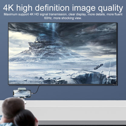2 in 1 4K 60Hz HDMI Male to USB-C / Type-C Charging + USB-C / Type-C Female Adapter - Adapter by buy2fix | Online Shopping UK | buy2fix
