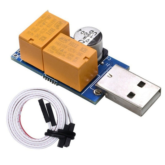 USB Watchdog Card Double Relay Unattended Automatic Restart Blue Screen Crash Timer Reboot for 24H Mining Server Gaming by buy2fix