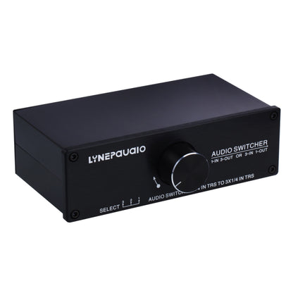 B833 Passive Speaker Stereo Switch Loudspeaker,  1 Input and 3 Output or 3 Input and 1 Output (Black) -  by buy2fix | Online Shopping UK | buy2fix