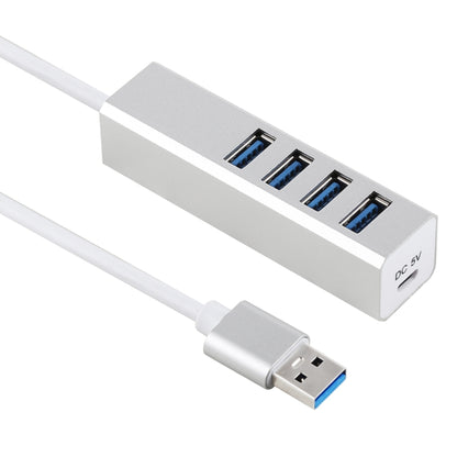 5Gbps Super Speed Self / Bus Power 4 Ports USB 3.0 HUB (Silver) by buy2fix