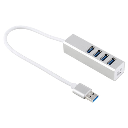 5Gbps Super Speed Self / Bus Power 4 Ports USB 3.0 HUB (Silver) by buy2fix