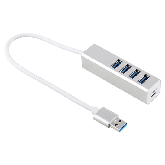5Gbps Super Speed Self / Bus Power 4 Ports USB 3.0 HUB (Silver) by buy2fix