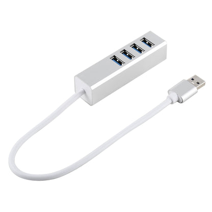 5Gbps Super Speed Self / Bus Power 4 Ports USB 3.0 HUB (Silver) by buy2fix