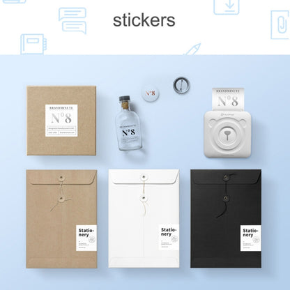 Peripage A6 Portable Inkless Pocket Thermal Bluetooth Printer(White) by buy2fix