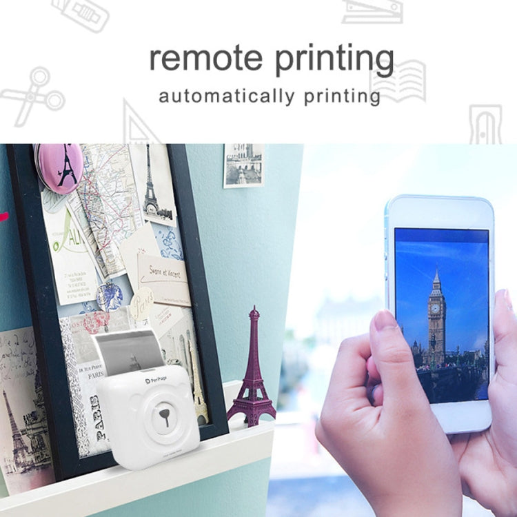 Peripage A6 Portable Inkless Pocket Thermal Bluetooth Printer(White) by buy2fix