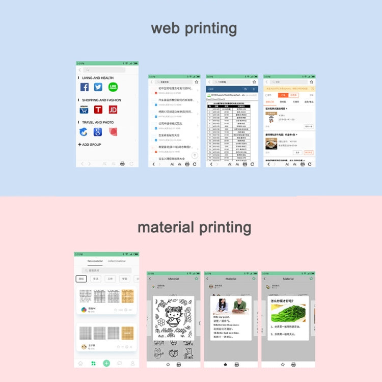 Peripage A6 Portable Inkless Pocket Thermal Bluetooth Printer(White) by buy2fix