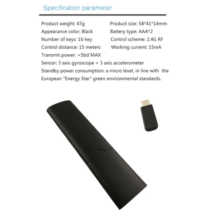 Q5 2.4G RF 3D Brushed Fashion Sense Universal Voice Version Air Mouse Remote Controller - Universal by buy2fix | Online Shopping UK | buy2fix