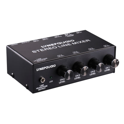 LINEPAUDIO B895 Five-channel Stereo Microphone Mixer with Earphone Monitoring(Black) -  by buy2fix | Online Shopping UK | buy2fix