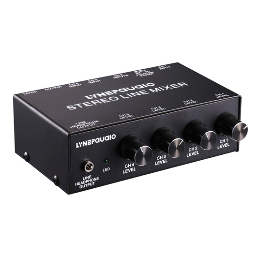 LINEPAUDIO B895 Five-channel Stereo Microphone Mixer with Earphone Monitoring(Black) -  by buy2fix | Online Shopping UK | buy2fix