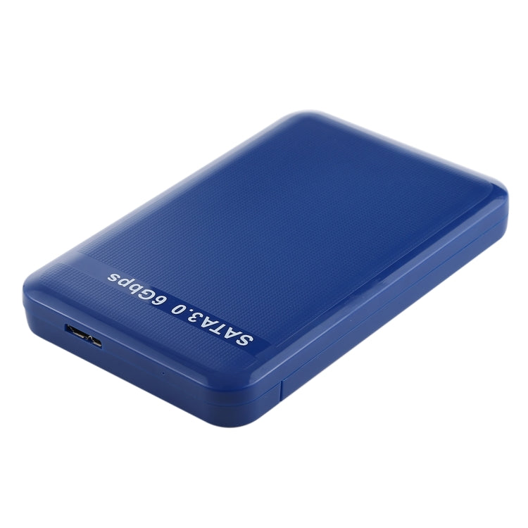 2.5 inch HDD Enclosure 6Gbps SATA 3.0 to USB 3.0 Hard Disk Drive Box External Case(Blue) by buy2fix
