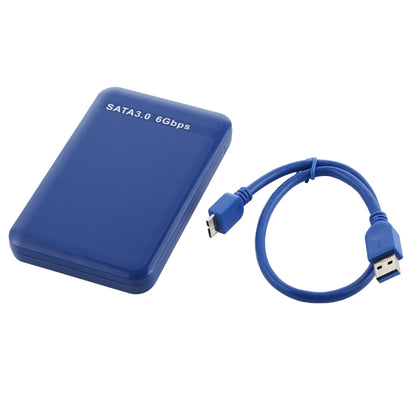 2.5 inch HDD Enclosure 6Gbps SATA 3.0 to USB 3.0 Hard Disk Drive Box External Case(Blue) by buy2fix
