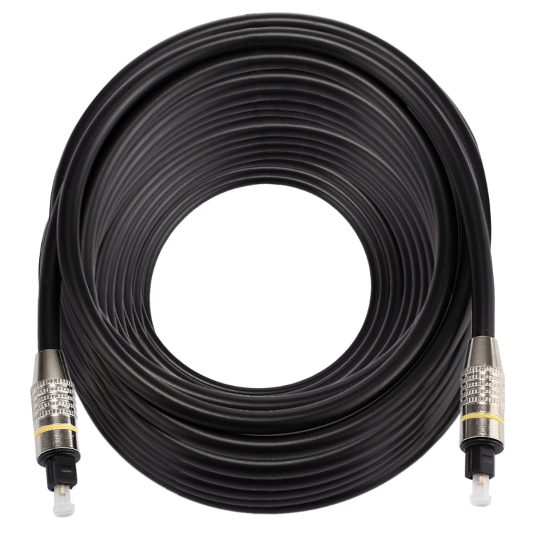 25m OD6.0mm Nickel Plated Metal Head Toslink Male to Male Digital Optical Audio Cable by buy2fix