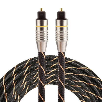 2m OD6.0mm Gold Plated Metal Head Woven Net Line Toslink Male to Male Digital Optical Audio Cable by buy2fix