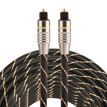 10m OD6.0mm Gold Plated Metal Head Woven Net Line Toslink Male to Male Digital Optical Audio Cable by buy2fix