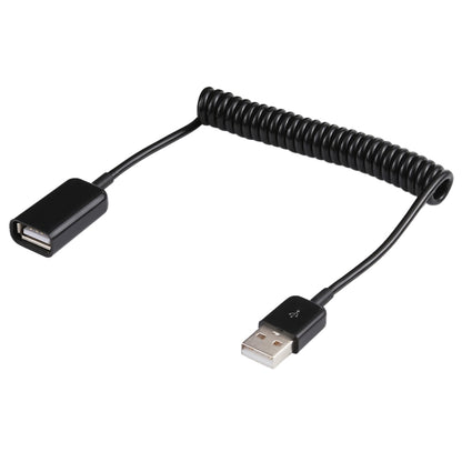 1m USB-A Male to USB-A Female Spring Coiled Cable by buy2fix