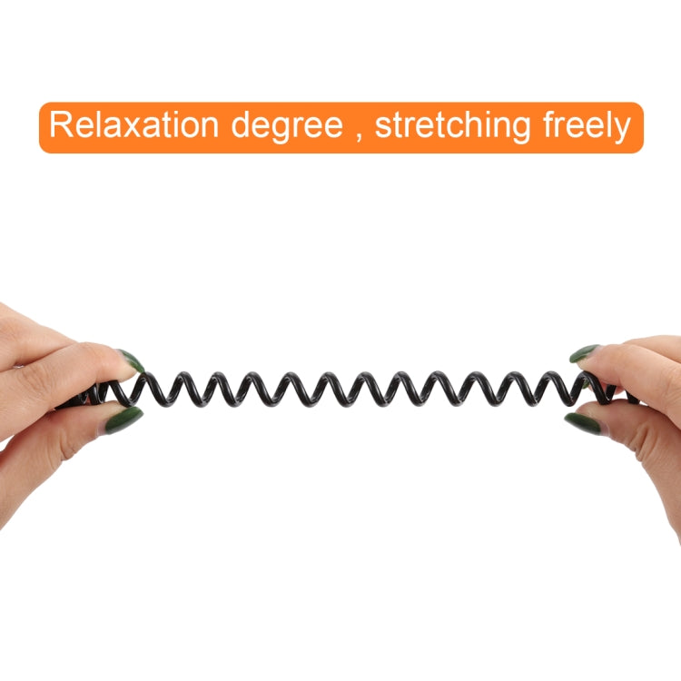 1m USB-A Male to USB-A Female Spring Coiled Cable by buy2fix