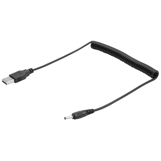 1.5m USB to DC 3.5mm Power Spring Coiled Cable - USB Cable by buy2fix | Online Shopping UK | buy2fix