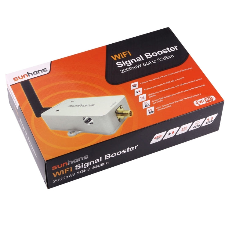 sunhans SH58Gi2000 2000mW (33dBm) 5.8GHz WiFi Signal Booster Repeater WiFi Amplifier by buy2fix